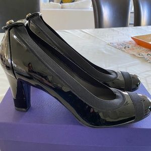 Stuart Weitzman Easily Black Patent Leather Size 8
